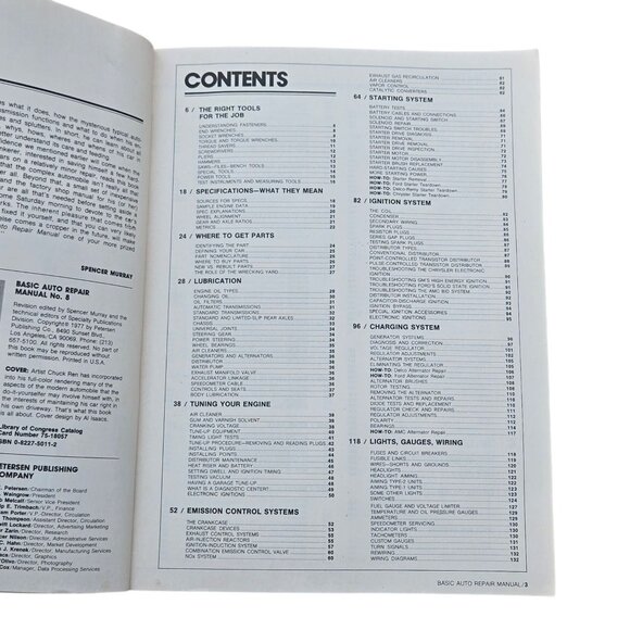 Petersens Basic Auto Repair Manual 8th Revised Updated Edition Mechanic 1970s - Picture 11 of 16